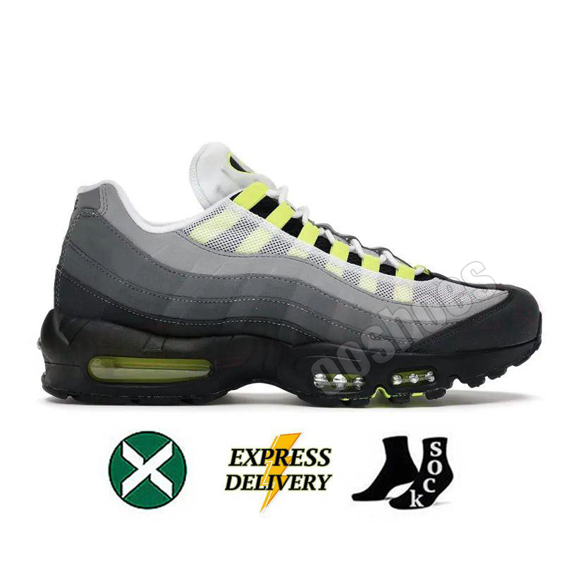 With Box 95s Running Shoes 95 Sneakers Neon Triple Black White CTZ Honey Black Pink Beam Yellow Cool Grey Olive Designer 95 Trainers Outdoor Sports Sh