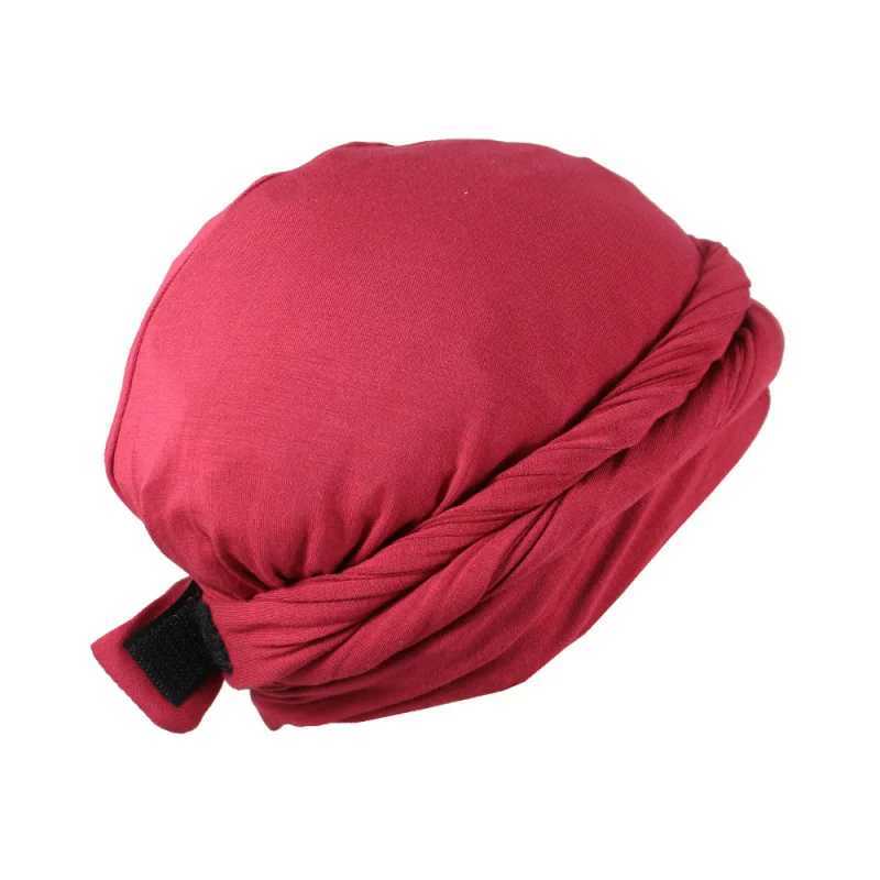 New Men Woman Double Layer Satin Lining Night Cap Unisex Adjustable Satin Inside Velvet Designer Durag Braided Silk Turban Hats M250623