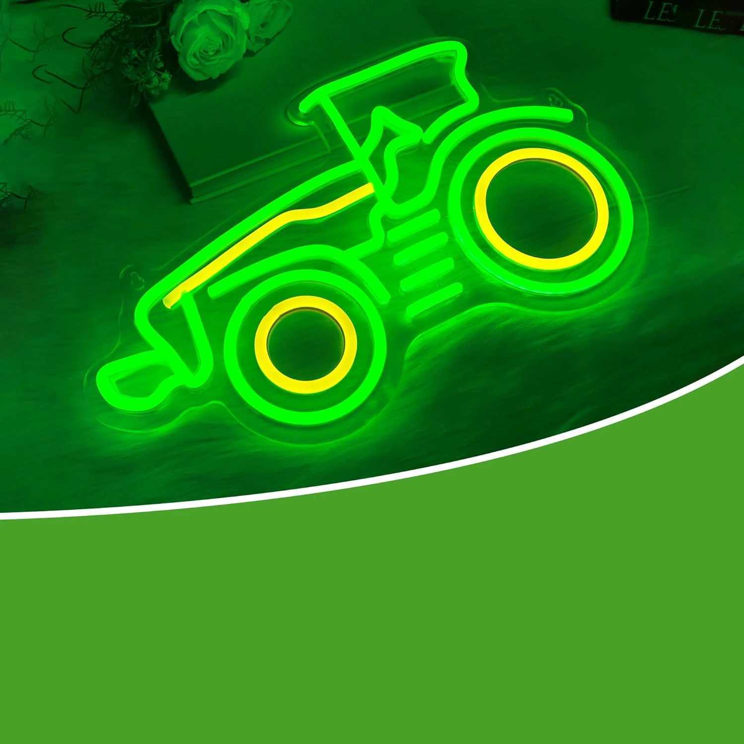 Tractor Neon Signs USB Powered LED Neon Lights for Wall Decor Children Bedroom Home Man Cave Garage Birthday Gift for Boys Men X250623 - view 4