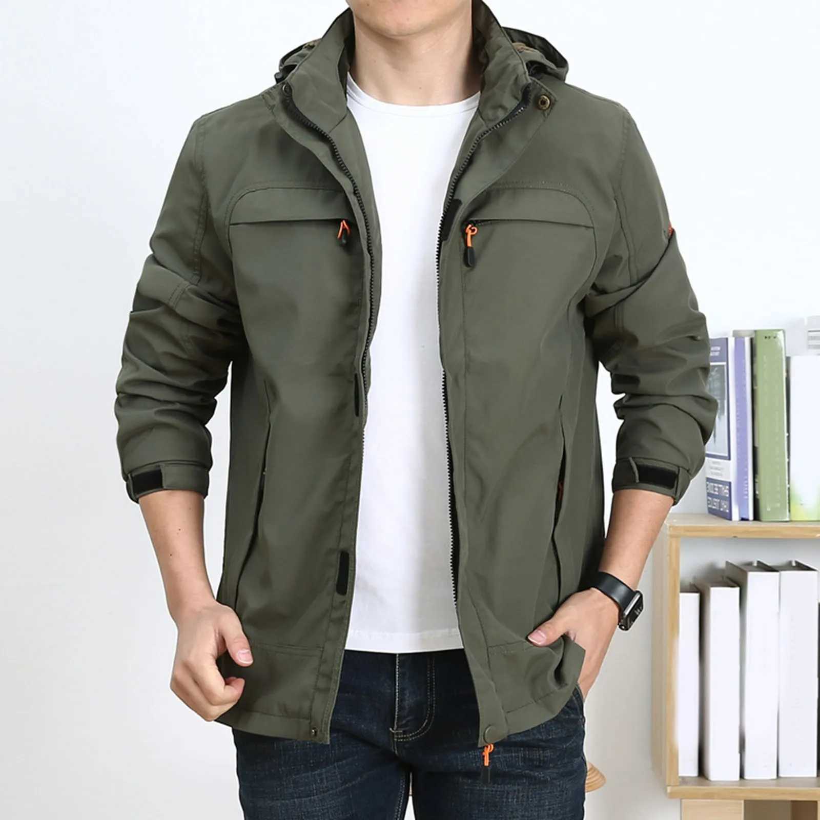 Military Shark Skin Soft Shell Jackets Tactical Windproof Leisure Pocket Washed Lightweight Hooded Bomber Windbreaker Hooded Gym W250623