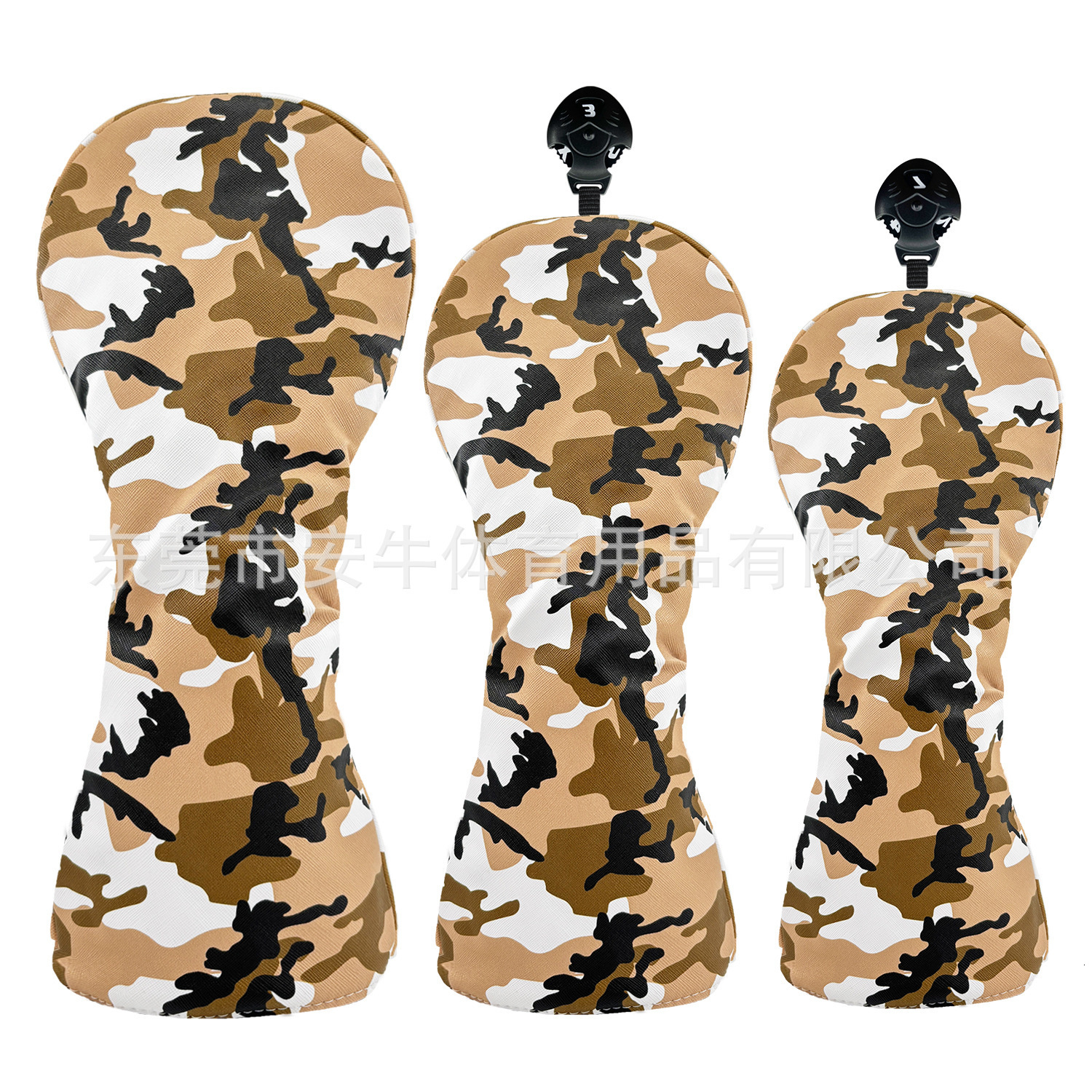 Waterproof Camo Golf Wood Headcover Fairway Club Head Covers Case Protector 240909