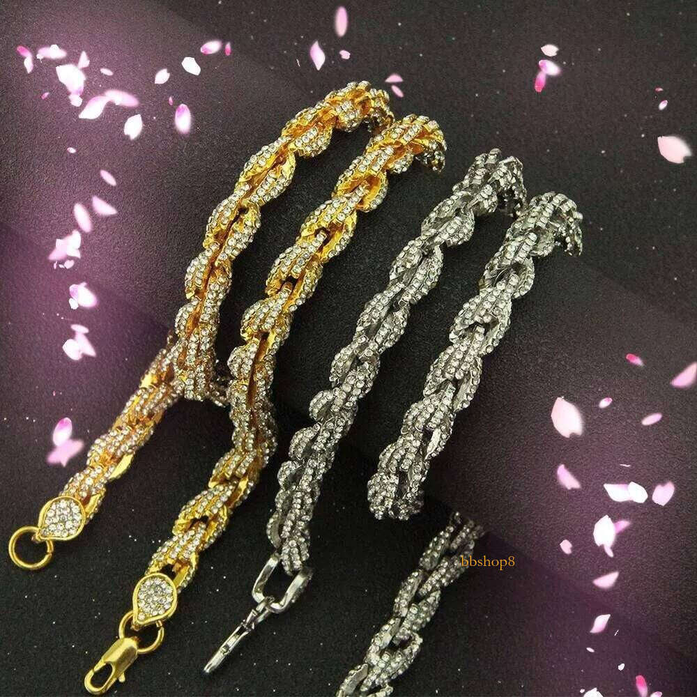 vvs Moissanite necklaceLink Hip Hop Cuban Chain Iced Necklace Ladies10MM