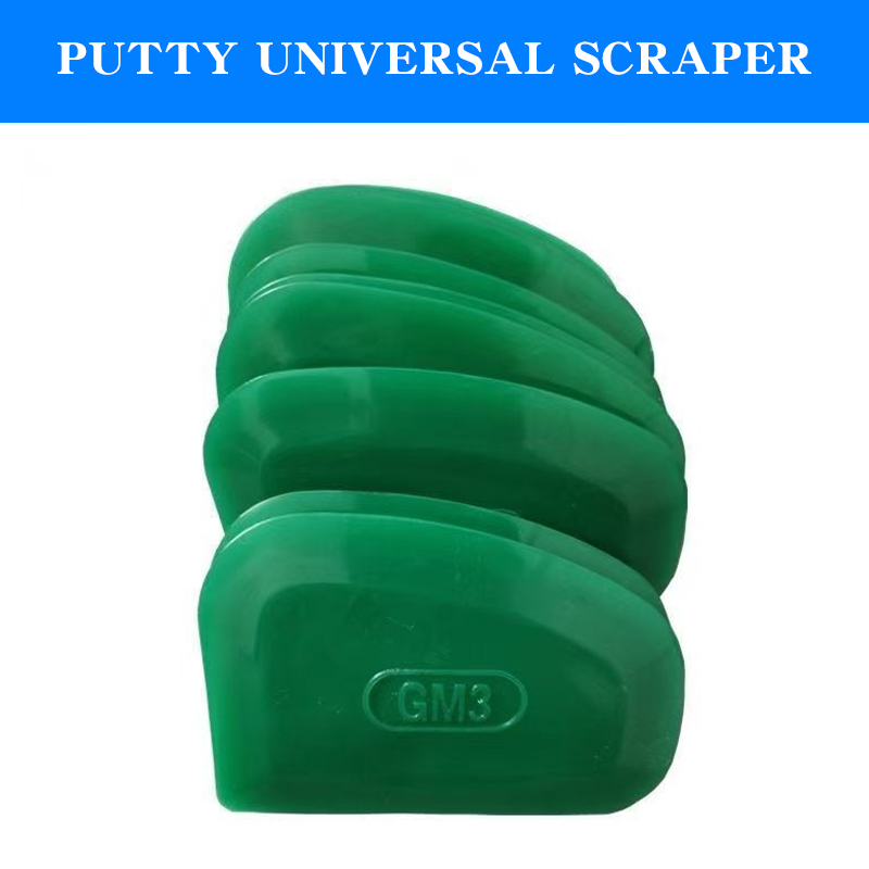 Rubber scraper, car furniture film putty scraper, multifunctional soft rubber semi-circular arc-shaped scraper