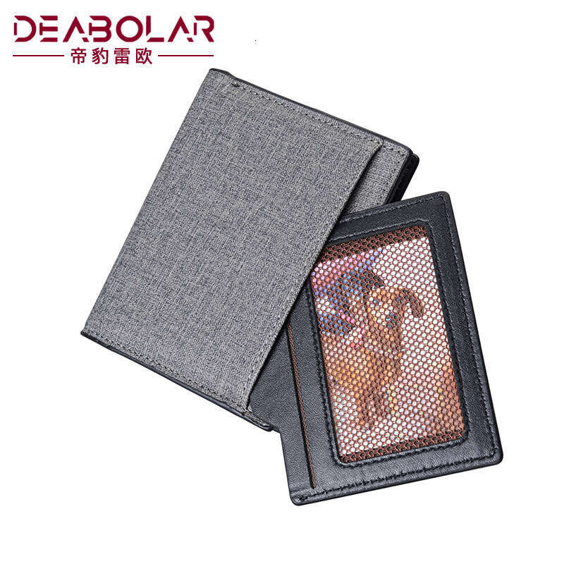 New Men's Korean Style Youth Fashion Short Vertical Student Personality Patchwork Canvas Wallet Card Holder wallet designer mens wallet