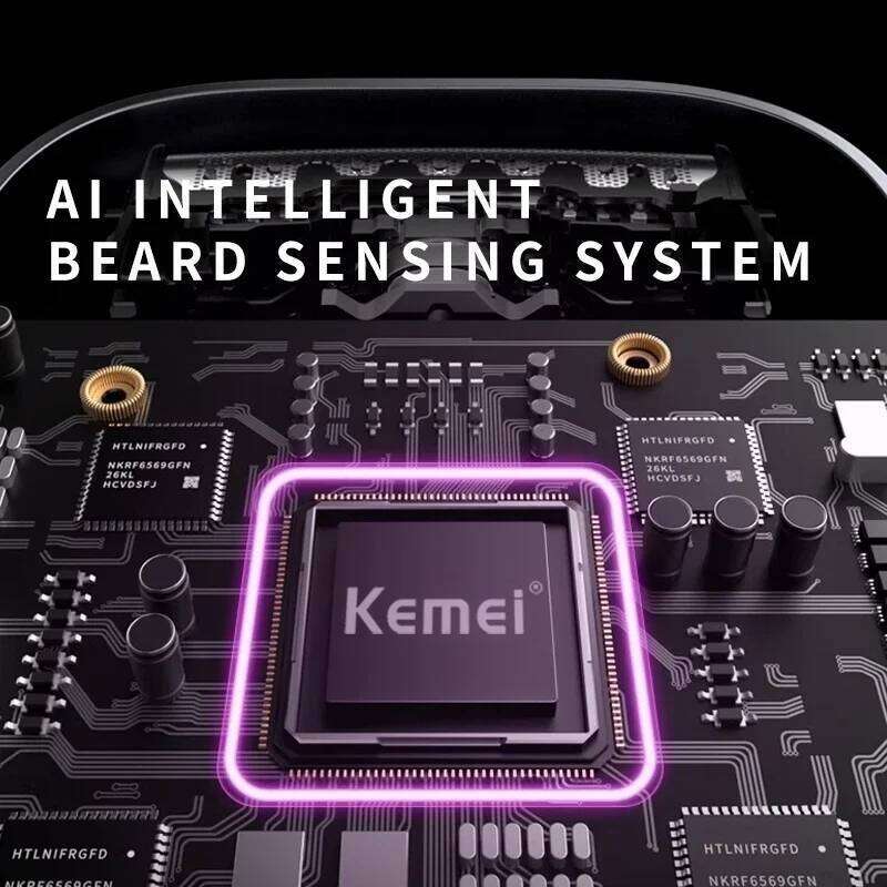Kemei Km-T82 Usb Reciprocating Shaver Washable Digital Display Professional Electric Portable Travel Beard Trimmer