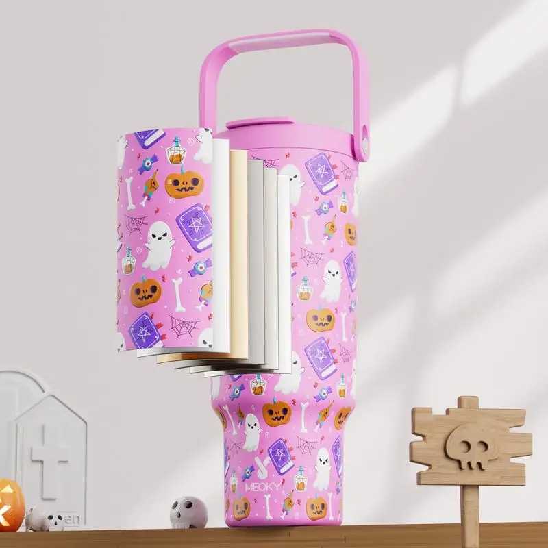 Meoky 32oz 40oz Double-mouth Handle Tumbler Direct Drinking Mouth and Straw Mouth Replaceable Plastic Handle Braided Handle X250623