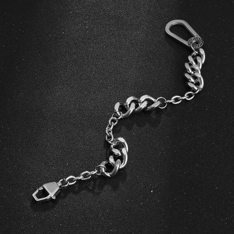 IMI Thick Chain Hip Hop Bracelet Unisex Patchwork Niche Design Trendy Men and Women Cuban Hand Jewelry YL481