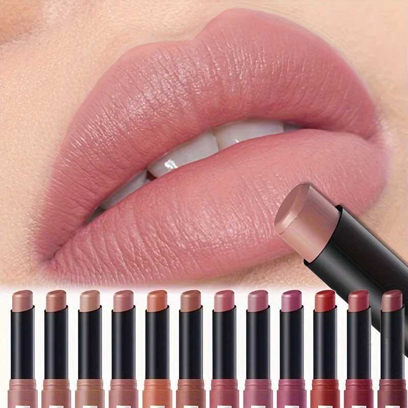 Highly Pigmented Long-Lasting Matte Lipstick Crayon - Available in Berry Coral Pink and Red Shades XJ250623
