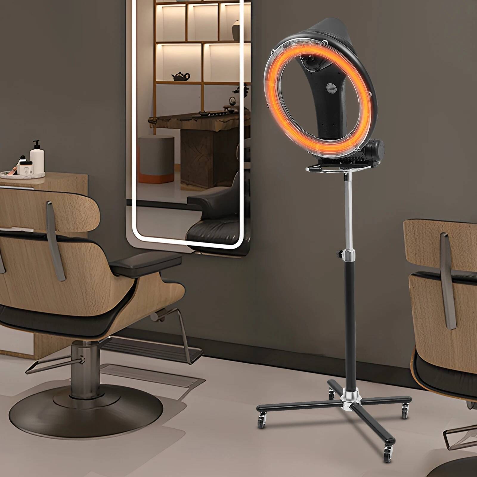 1000W Standing Professional Processor Height Adjustable 360° Hair Dryer with Wheels Multi-Functional