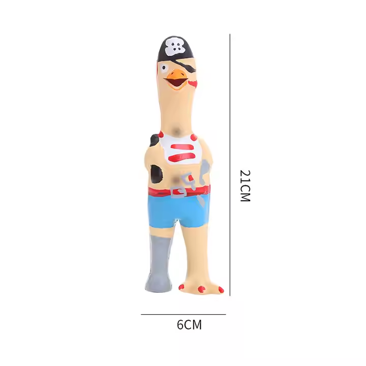 Latex Chicken Squeaky Puppy Toy Interactive Pet Soft Rubber Chewy Toys for Small Medium Large Dogs Latex Screaming Pet Toys 2pcs/Pack