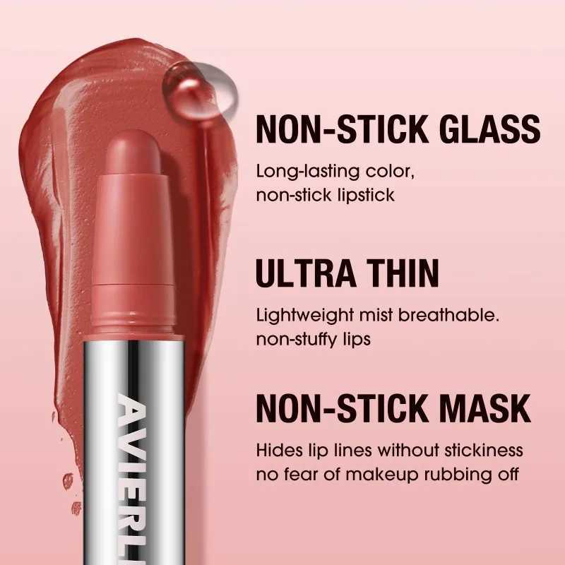 Smooth Matte Lipstick - Long-Lasting Moisturizing and Easy to Apply Lip Glaze with Rotating Pen Design - Perfect for Everyday XJ250623