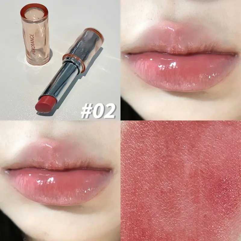 HERORANGE delicate and beautiful mirror light lipstick light makeup lip gloss long-lasting moisturizing without fading.XJ250623