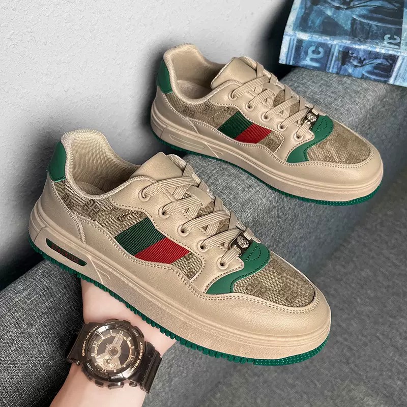 Designer Casual Shoes Couple Shoes Spring and Summer 2024 Luxury Appearance Design Men's Tide Shoes Leather Sports Casual Breathable Board Shoes 