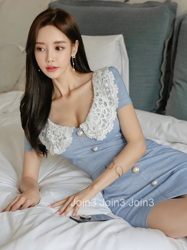 New Summer Fashion Vintage Pencil Short Dress Women Elegant Office Sweet Sexy Turn-down Collar Slim Mini Vestidos Street Clothes