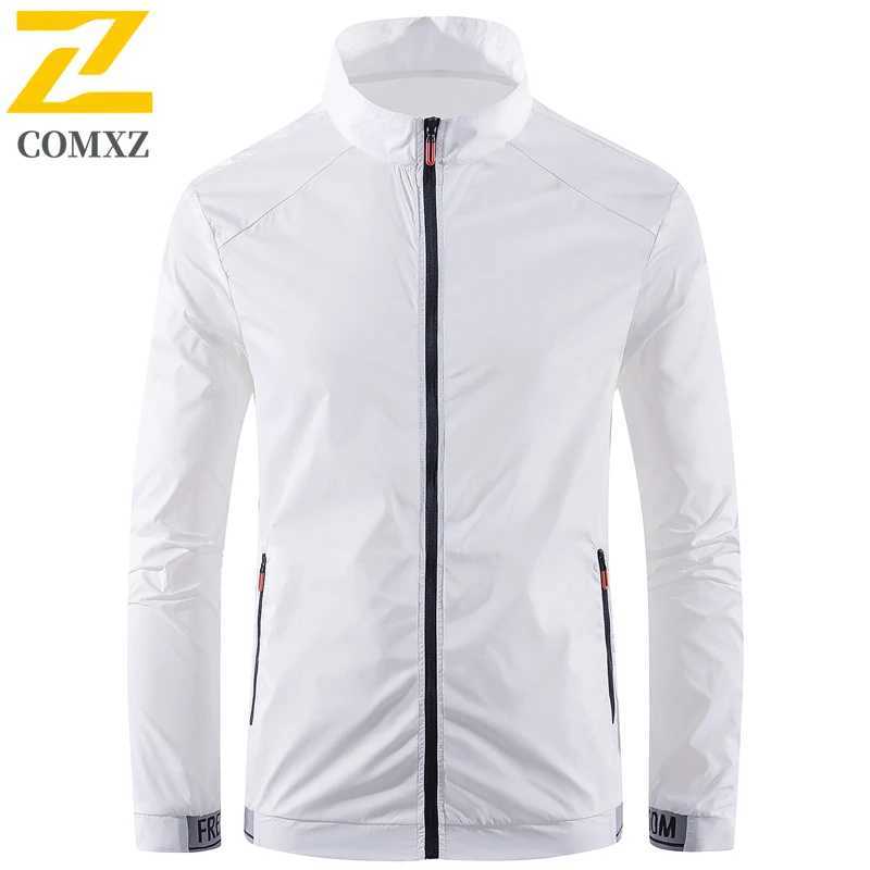 Mens Thin Jacket 2025 Summer New Ice Silk Breathable Quick Drying Sports Top Casual Outdoor Fishing Stand Up Collar Coat 4XL W250623