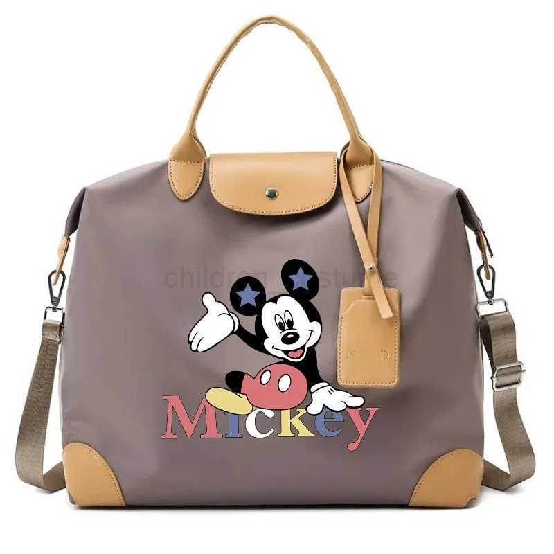 Disney Cartoon Mickey Minnie Mouse Cute Tote Bag Portable Large Capacity Travel Outdoor Tote Storage Bag Birthday Gifts W250623