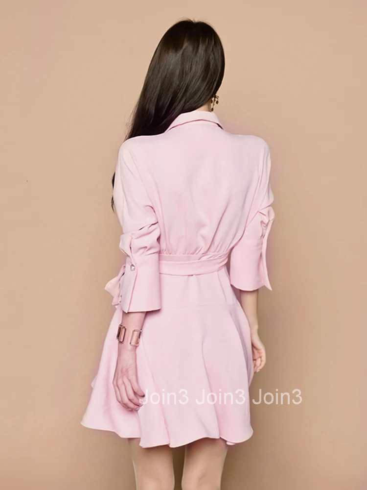 Korean Elegant Women Evening Dress Vintage Casual Notched Neck Lace-up Slim Mini Party Club Beach Prom Lady Femme Mujer Vestidos