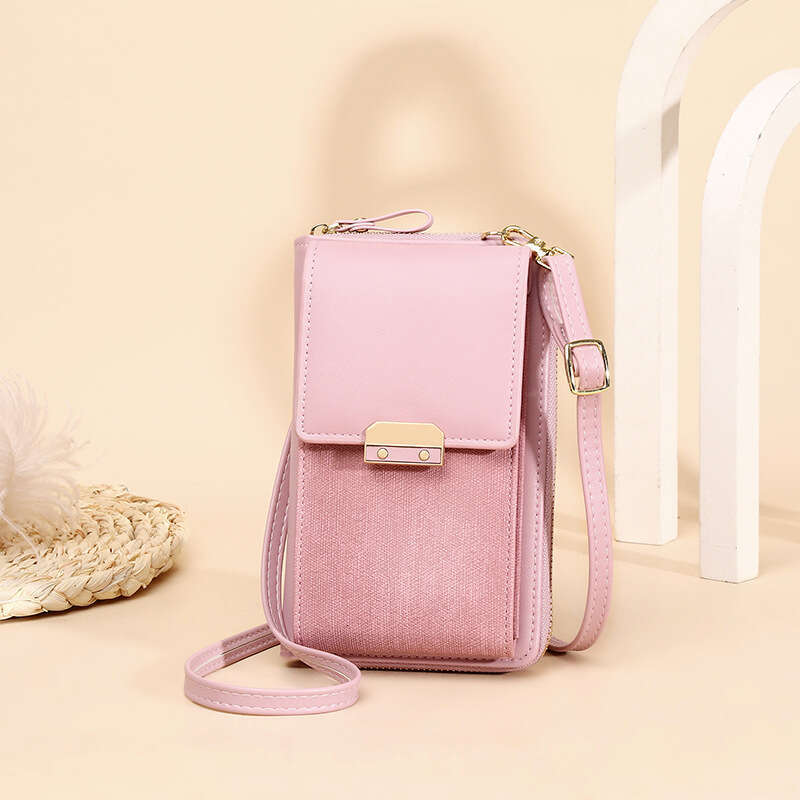 2023 New Women's Phone Trendy Simple Ladies Shoulder Crossbody Korean Style Lock Small Square Bag