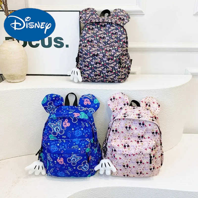 Disney 2025 New Luxury Childrens Gift Schoolbag Joint Backpack Mickey Backpack Small Backpack Kindergarten Schoolbag W250623