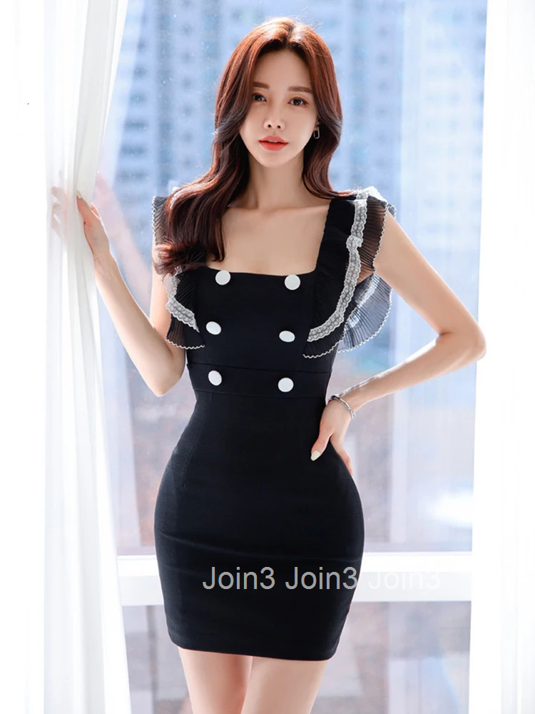 New Summer Elegant Women Evening Dress Sweet Chic Ruffle Sexy Tank Slim Bag Hip Mini Short Party Club Prom Femme Mujer Vestidos