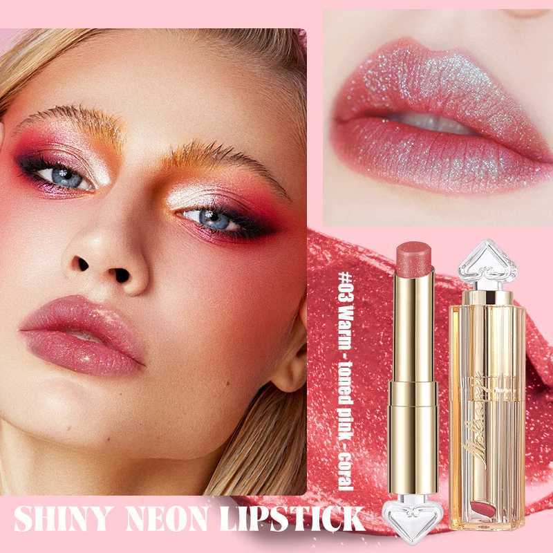 Waterproof Diamond Shimmer Matte Texture Pearlescent Glitter Velvet Lipstick 24H Long Lasting Diamond Lipstick Women Makeup 1PCS XJ250623