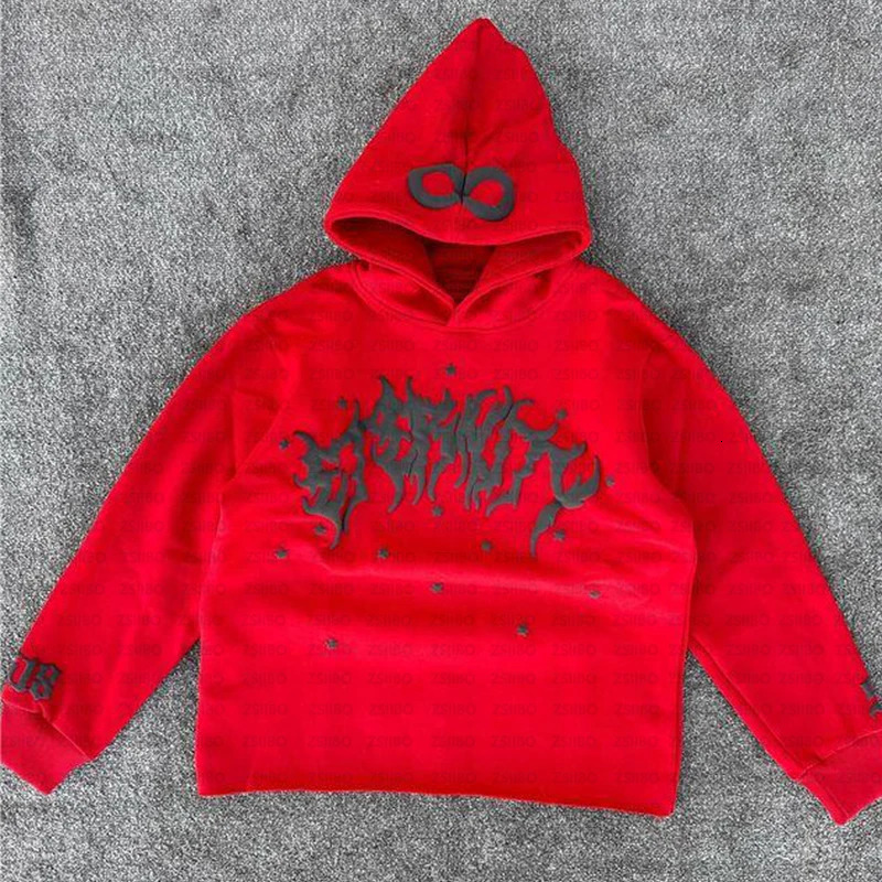 Harajuku Printed Pattern Long Sleeved Hooded Sweatshirt Women Y2K Aesthetic Fashion Street Jacket Mens Casual Top Clothing 250617