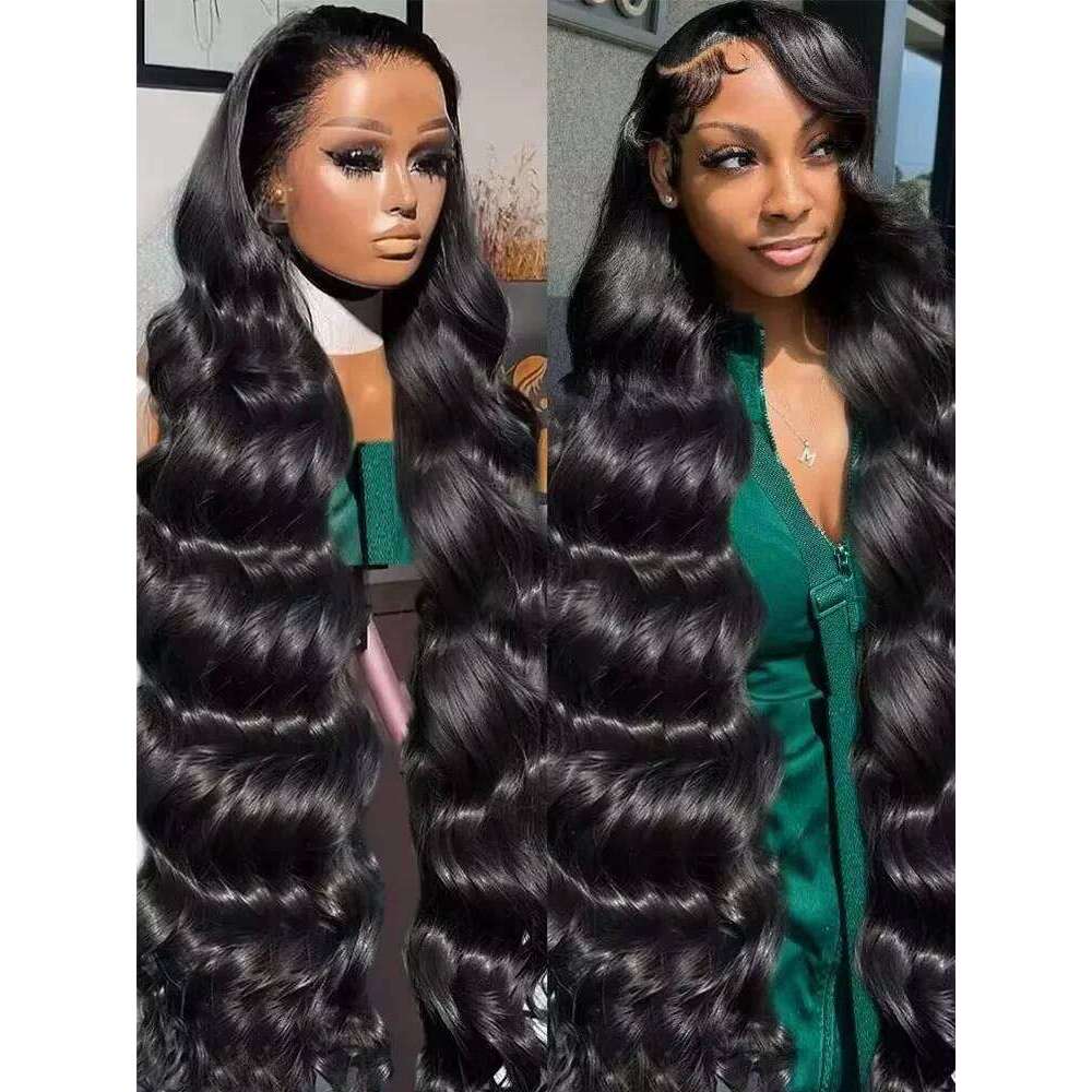 HD Transparent 13x4 13x6 Body Wave Front Pre Plucked 360 Lace Frontal Human Hair Wigs For Women 5x5 Closure Wig