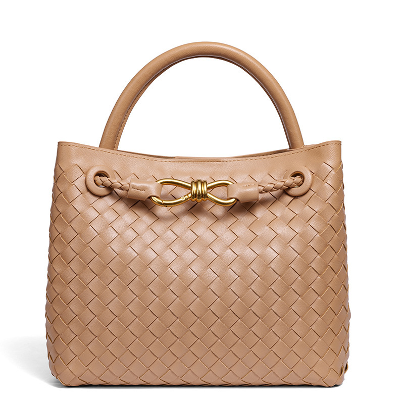 Free Shipping Designer Bag Hot-selling Bowknot Hardware Bag European And American Women's Woven Luxury Bag Handbag Single Shoulder Crossbody Wome