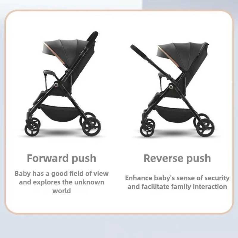 2025 New Baby Stroller Can Sit or Lie Down Lightweight Foldable Two-way Portable Baby Stroller Can Be Taken on An AirplaneXJ250623