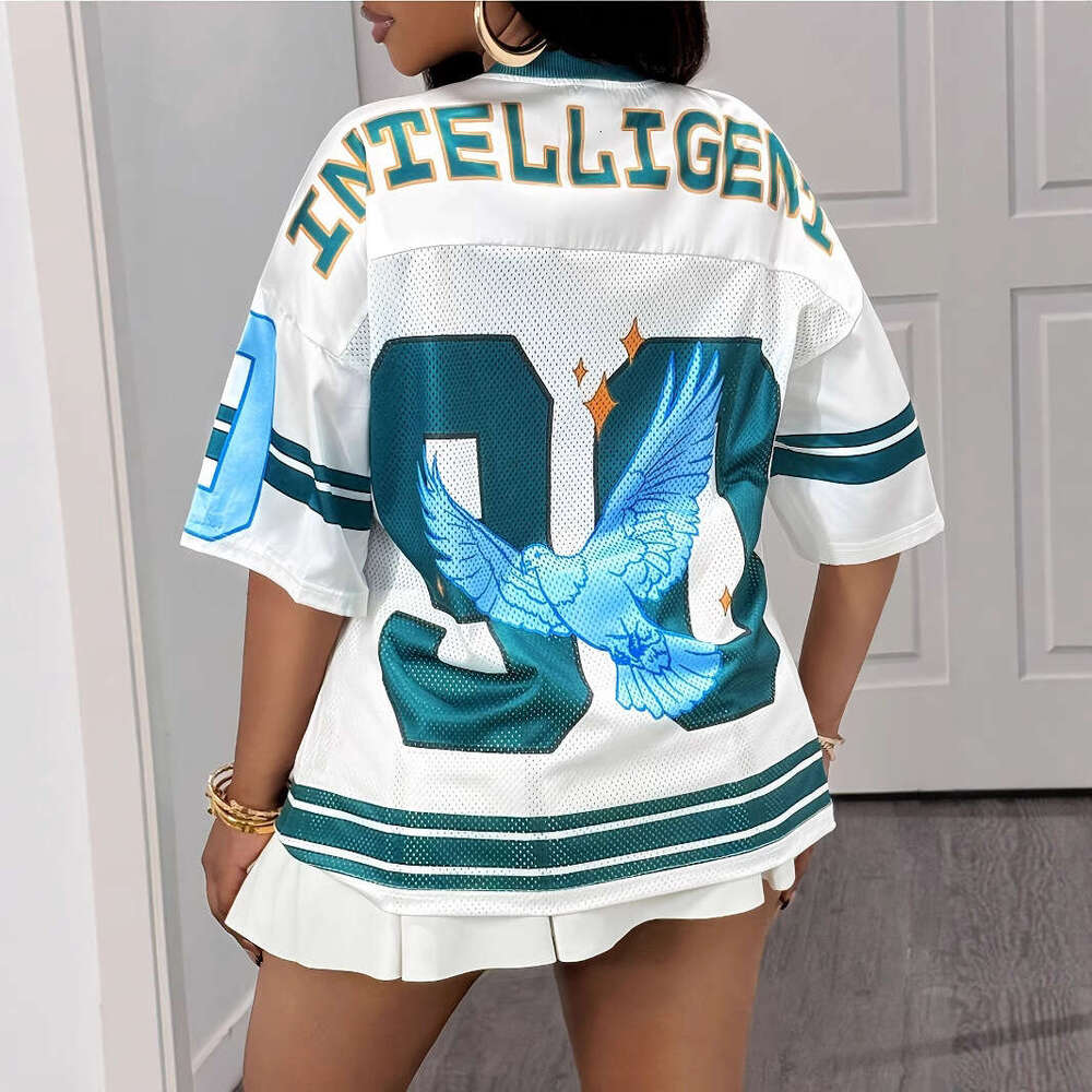 Trendy Basketball Shirt New Loose Style Casual Short Sleeve European and American Versatile Hip-Hop T-Shirt Top