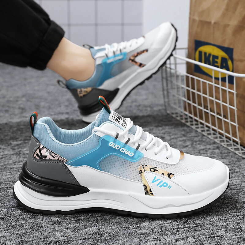 Summer New Breathable Mesh new Men's Sports Korean Style Trendy Versatile Casual Shoes Dad Sneakers