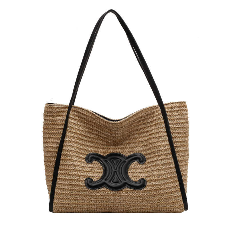 Free Shipping Designer Bag Large Luxury Bag Capacity Straw Woven Bag For Women 2025 New Handmade Woven Bag Vacation Beach Shoulder Bag Trendy Fashion 