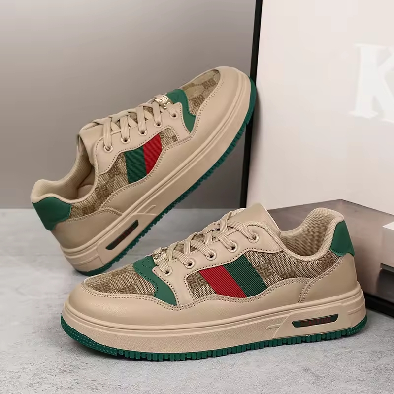 Designer Casual Shoes Couple Shoes Spring and Summer 2024 Luxury Appearance Design Men's Tide Shoes Leather Sports Casual Breathable Board Shoes