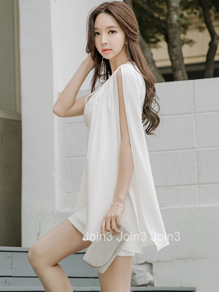 Korean Fashion Elegant Women Evening Dress Lady Chic White Casual V-Neck Slim Mini Party Club Prom Femme Mujer Vestidos Summer