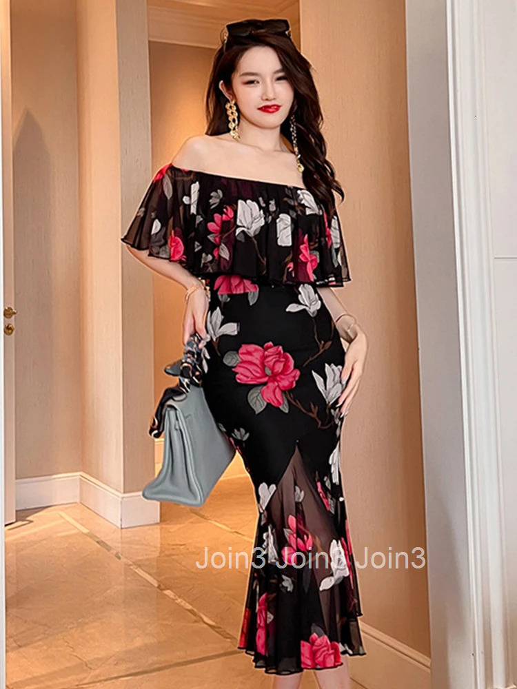Korean Women Evening Dress Vintage Sheer Sexy Off-Shoulder Backless Slim Midi Party Beach Prom Robe Femme Mujer Vestidos Fiesta