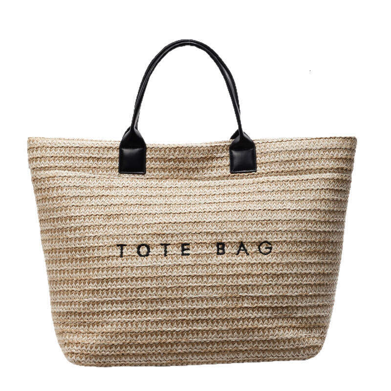 New Mori Style Summer Vacation Beach Travel Large Capacity Tote Bag for Women Trendy Straw Handbag