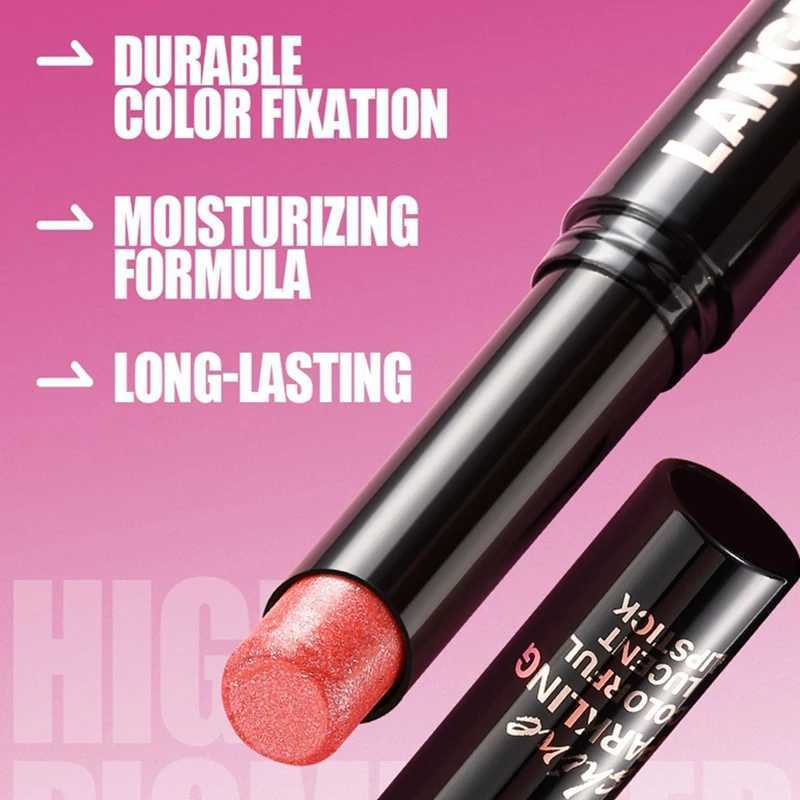 10 Colors Glitter Lipstick Waterproof Long Lasting Moisturizing Non-stick Cup Pearlescent Diamond Lip Tint Red Sexy Lips Makeup XJ250623