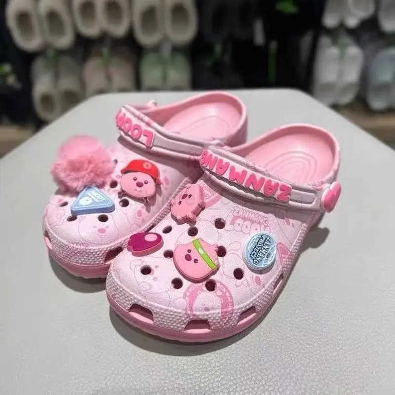 DISNEYNew Croc S Anime-Inspired Slip-Ons Cute Ruby Classic Croc-Style Kids Outdoor Casual Beach Sandals Flip-Flops Christmas Gifts W250623