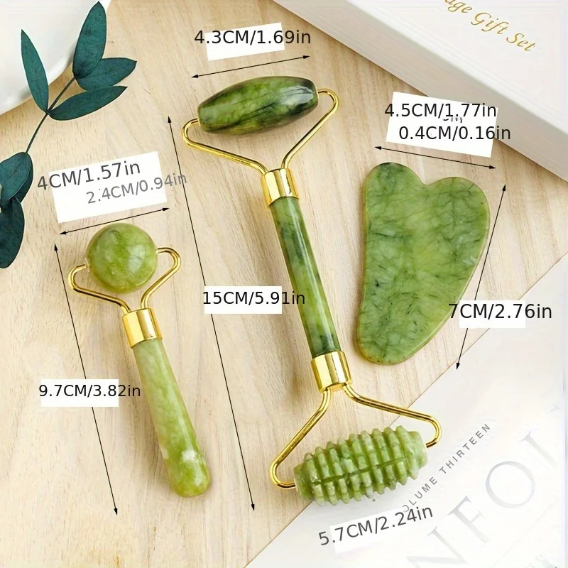 3pcs Massage Rollers Resin massage rollers beauty sticks facial roller massagers doublehead roller sets 250619