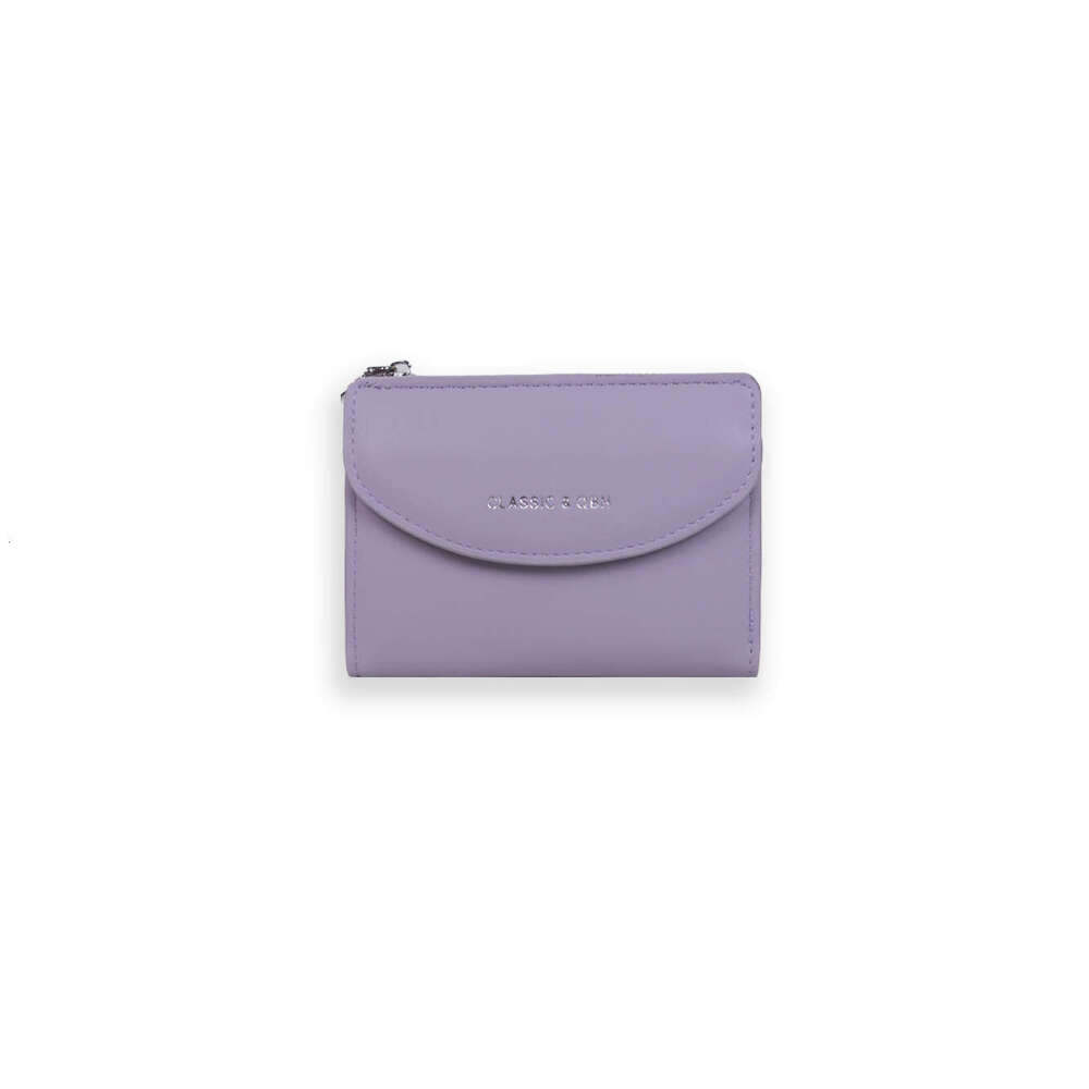 Korean Style New INS Female Student Solid Color Simple Multi-Functional Wallet Small Card Holder