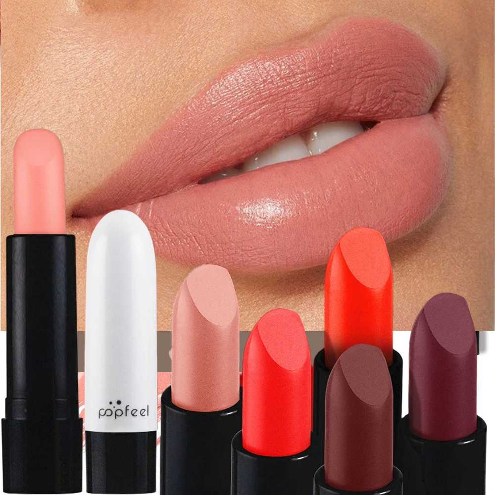 Nude Matte Lipstick Women Waterproof Long-Lasting Velvet Lady Lip Creamy Texture Lipstick Easy To Wear Bottom Nutritious Makeup XJ250623