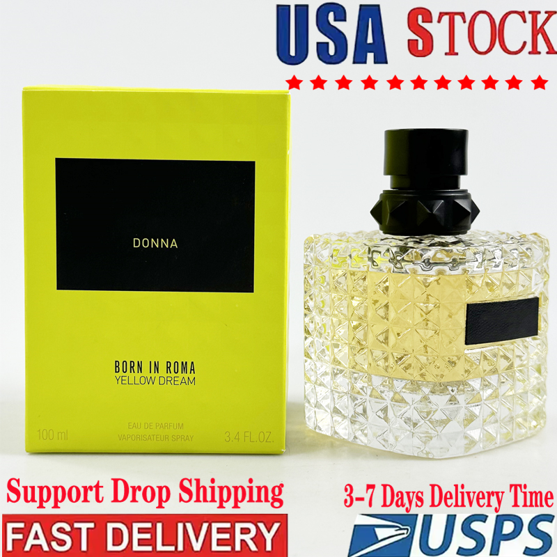 Born in Roma Intense Perfume Men Women Fragrance 100ml 3.4oz Cologne Eau De Parfum Long Lasting Smell Free Shipping To The US in 3-7 Days
