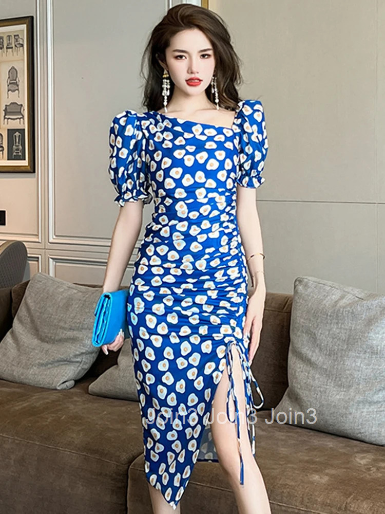 Summer Satin Irregular Evening Dress Elegant Women Lady Chic Diagonal Collar Slim Midi Party Prom Mujer Vestidos Street Clothes