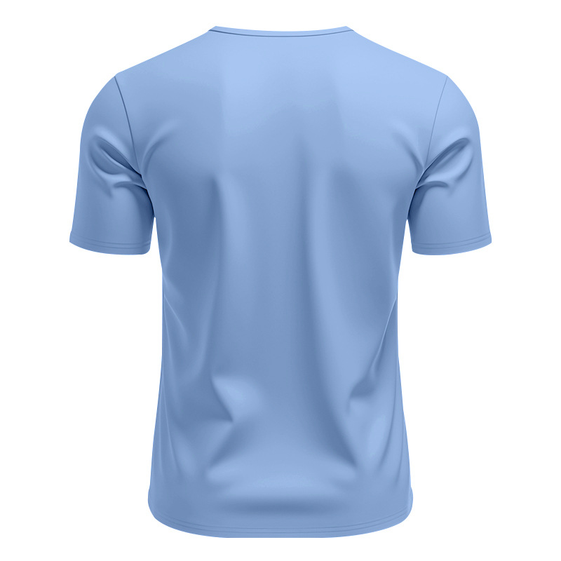 Tracksuit Mens tracksuit Men's British V-neck Jersey shirt quick-drying loose trendy short-sleeved shirt and shorts set European code: S-XL