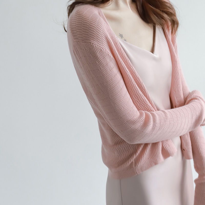 BV330 Summer thin with suspender skirt outer cover air conditioning shirt shawl top