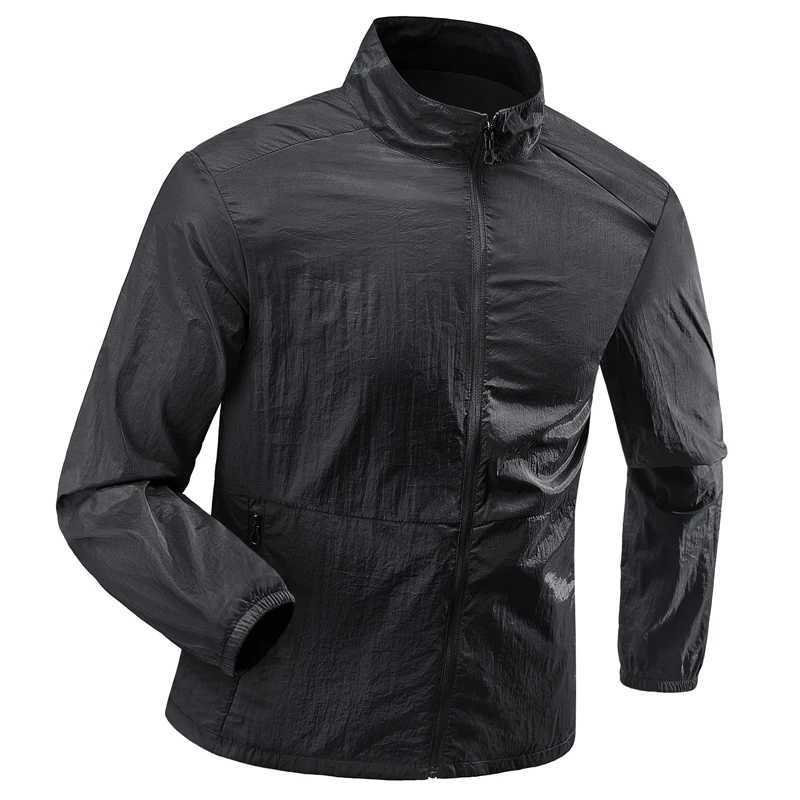 Plus Size 7XL 8XL Summer Hiking Jackets Men Fishing Cycling Hooded Gym Running Coat Outdoor Sun-Protective Thin Jacket Clothing W250623