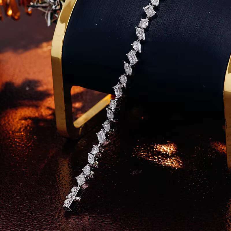 14k18k Gold Plated 6mm 8mm 10mm 12mm Iced Out Fine Jewelry Heavy Prong Moissanite Cuban Link Chains