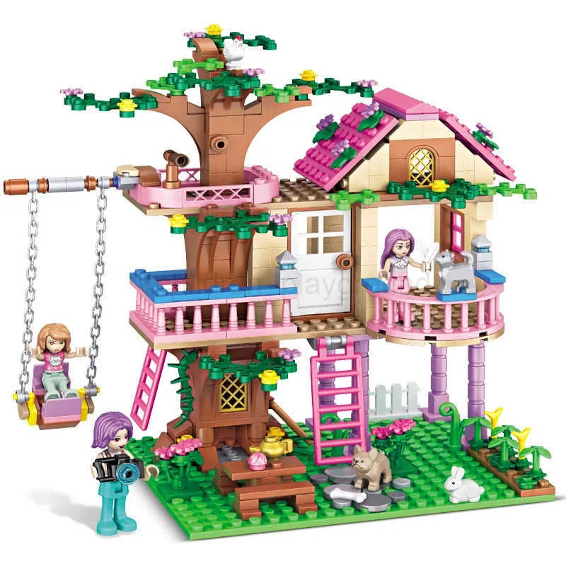 DISNEYTrendy Treasure 7008 Ice Snow Series Compatible Lego Blocks Girls Magic Princess Castle Educational Assembly Toy W250623