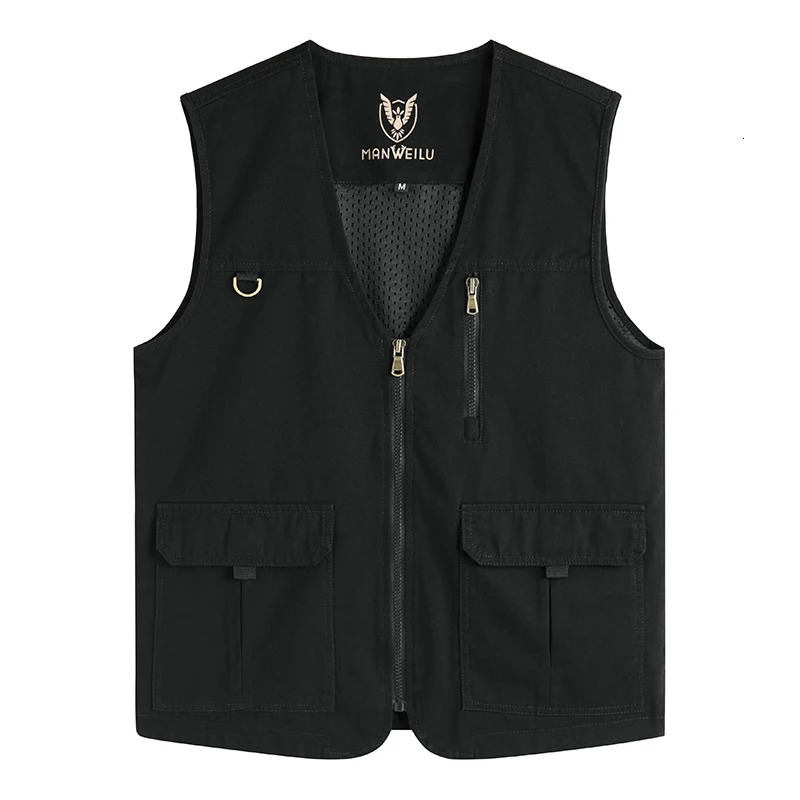 Large Size 8XL Outdoor Leisure Vest Mens Multi-Pocket Breathable Outdoor Sports Coat High-Quality Leisure Vest Men 250617
