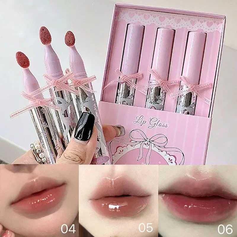 Peach Jelly Lip Glaze Non-stick Lip Tint Lasting Cosmetics Liquid Lip Moisturizing Crystal Lipstick Korean Glass Gloss MakeupXJ250623